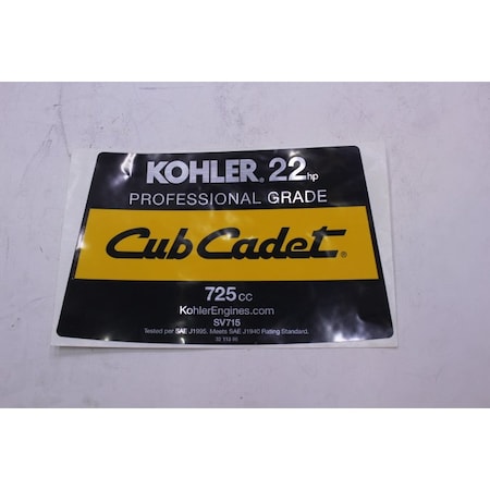 Kohler Label Hp 32 113 96-S
